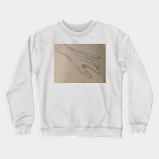 "Handskizze" skizzierte Hand Crewneck Sweatshirt